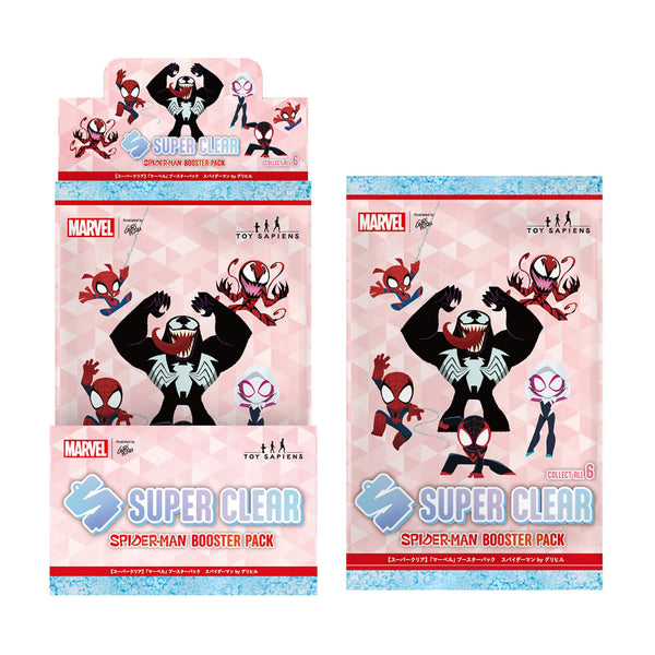 Toy-Sapiens-Super Clear Marvel Spider-Man Booster Pk CDU